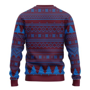 Colorado Avalanche Grinch Hug Ugly Christmas Sweater