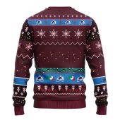 Colorado Avalanche Grinch Ugly Christmas Sweater Back - TeeUgly