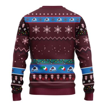 Colorado Avalanche Grinch Ugly Christmas Sweater