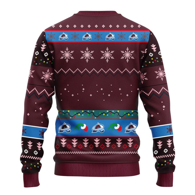 Colorado Avalanche Grinch Ugly Christmas Sweater