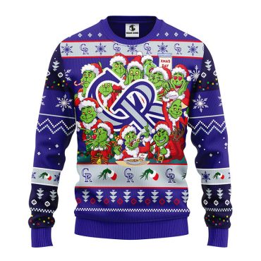 Colorado Rockies 12 Grinch Xmas Day Ugly Christmas Sweater