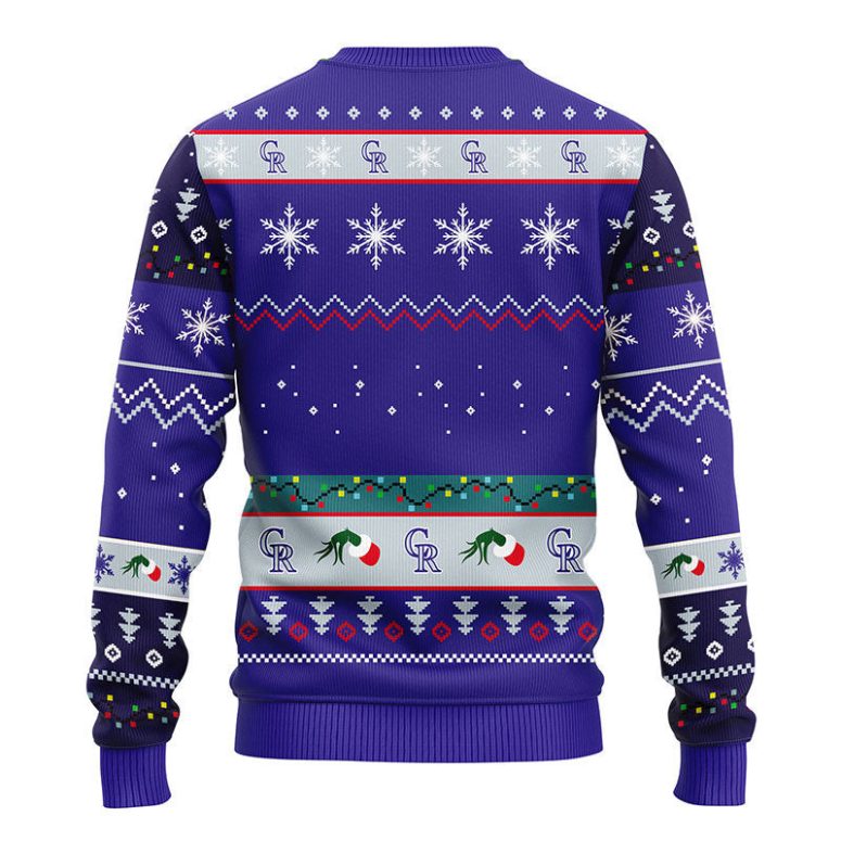 Colorado Rockies 12 Grinch Xmas Day Ugly Christmas Sweater