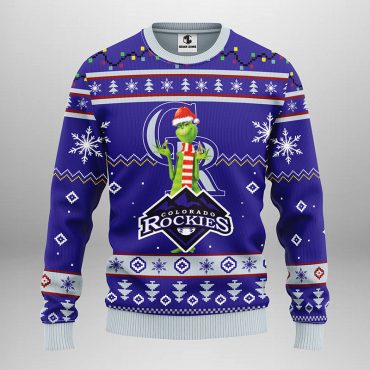 Colorado Rockies Funny Grinch Ugly Christmas Sweater