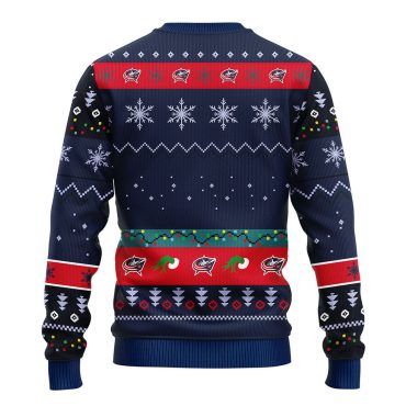 Columbus Blue Jackets Grinch Ugly Christmas Sweater
