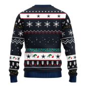 Dallas Cowboys 12 Grinch Xmas Day Ugly Christmas Sweater Back - TeeUgly