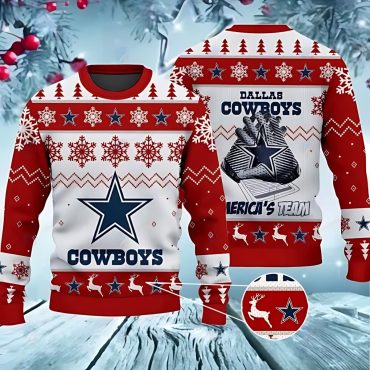 Dallas Cowboys America’s Team Ugly Christmas Sweater