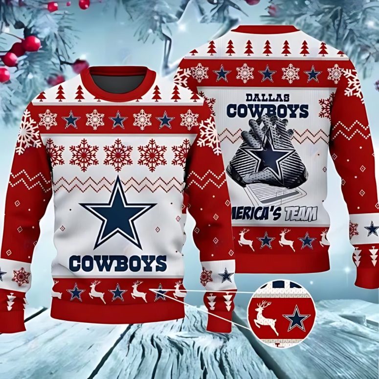 Dallas Cowboys America’s Team Ugly Christmas Sweater