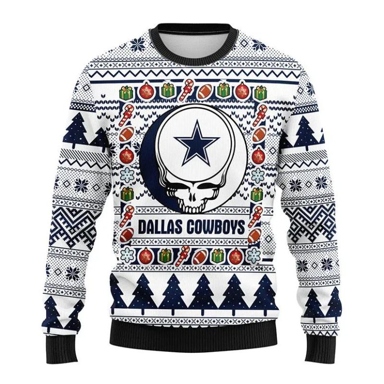 Dallas Cowboys Grateful Dead Ugly Christmas Sweater
