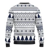 Dallas Cowboys Grateful Dead Ugly Christmas Sweater Back - TeeUgly