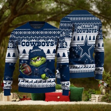 Dallas Cowboys Grinch Game Day Ugly Christmas Sweater