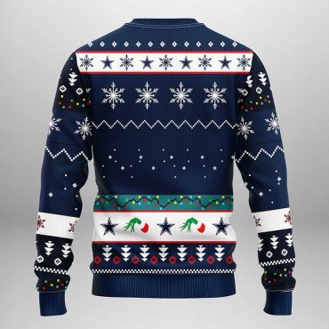 Dallas Cowboys Grinch Hand Ugly Christmas Sweater