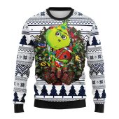 Dallas Cowboys Grinch Hug Ugly Christmas Sweater - TeeUgly