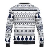 Dallas Cowboys Grinch Hug Ugly Christmas Sweater Back - TeeUgly