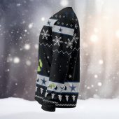 Dallas Cowboys Grinch Jersey Toss Ugly Christmas Sweater Left - TeeUgly
