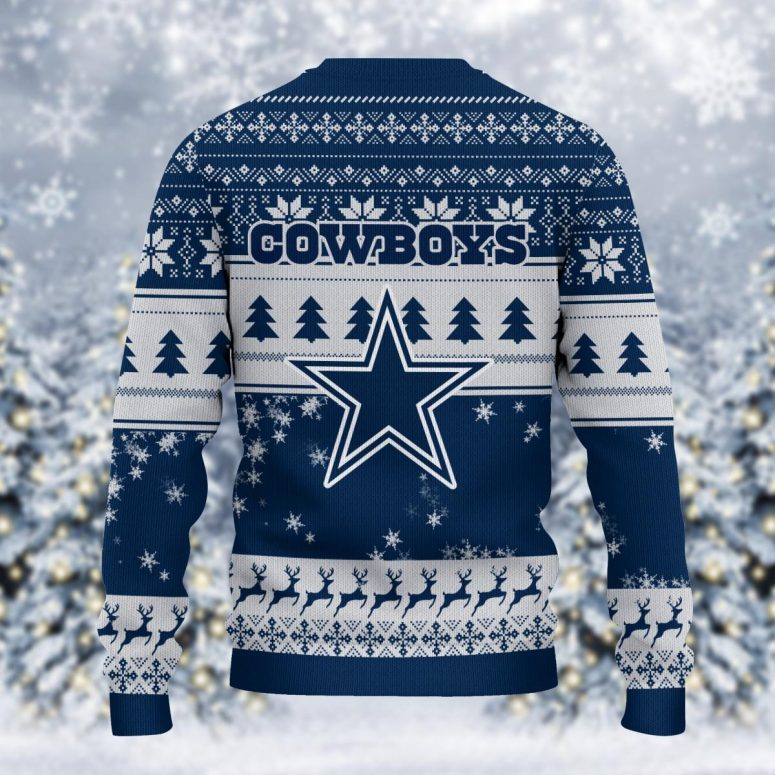 Dallas Cowboys Grinch Stare Ugly Christmas Sweater