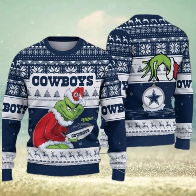 Dallas Cowboys Grinch Stolen Ugly Christmas Sweater