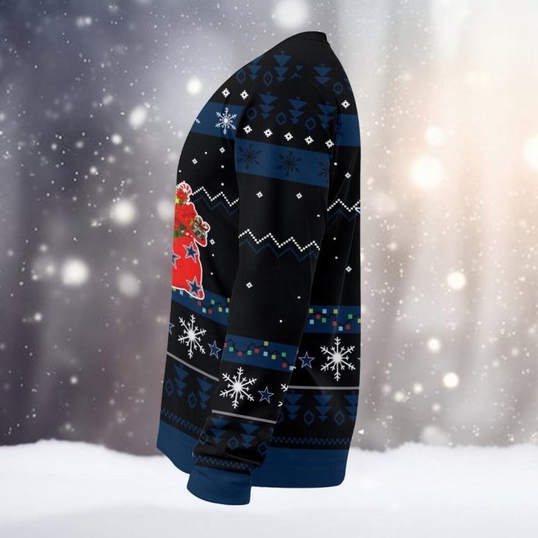 Dallas Cowboys Light-Up Santa Ugly Christmas Sweater