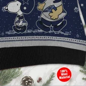 Dallas Cowboys Peanuts Huddle Ugly Christmas Sweater Below - TeeUgly