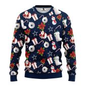 Dallas Cowboys Santa Claus Snowman Christmas Ugly Sweater - TeeUgly