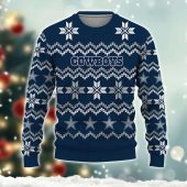 Dallas Cowboys Star Navy White Ugly Christmas Sweater
