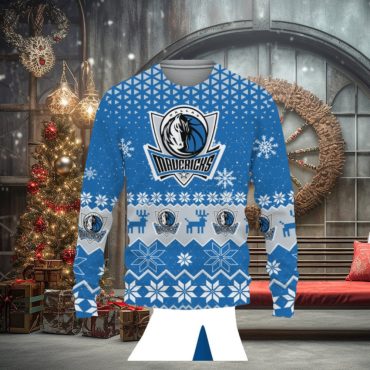 Dallas Mavericks Winter Wonderland Ugly Christmas Sweater