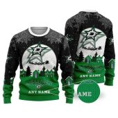 Dallas Stars Santa's Sleigh Ride Ugly Christmas Sweater