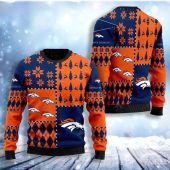 Denver Broncos Patchwork Ugly Christmas Sweater