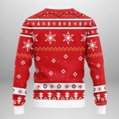 Detroit Red Wings Funny Grinch Ugly Christmas Sweater Back - TeeUgly