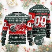 Detroit Red Wings Reindeer Cheer Ugly Christmas Sweater