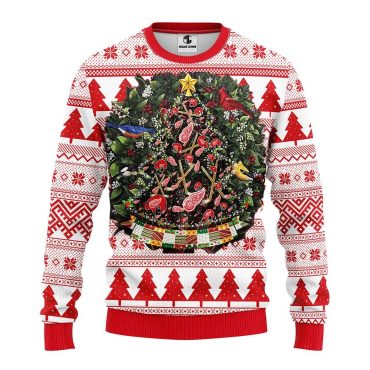 Detroit Red Wings Tree Ball Ugly Christmas Sweater