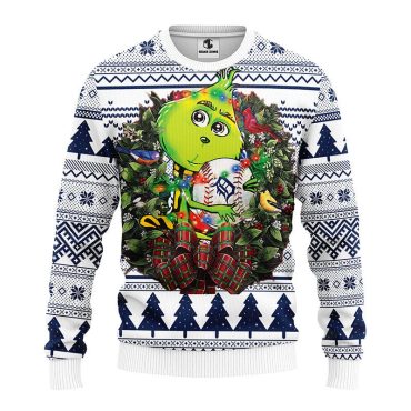 Detroit Tigers Grinch Hug Ugly Christmas Sweater