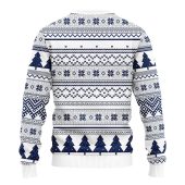 Detroit Tigers Grinch Hug Ugly Christmas Sweater Back - TeeUgly
