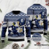 Detroit Tigers Peanuts Family Fun Ugly Christmas Sweater