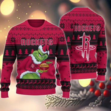Houston Rockets Grinch Stolen Ugly Christmas Sweater