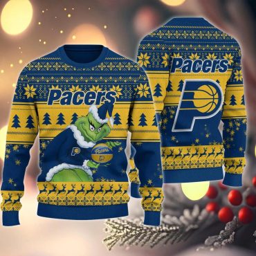 Indiana Pacers Grinch Stolen Ugly Christmas Sweater