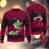 Miami Heat Grinch Stolen Ugly Christmas Sweater