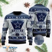Personalized Dallas Cowboys Logo Ugly Christmas Sweater