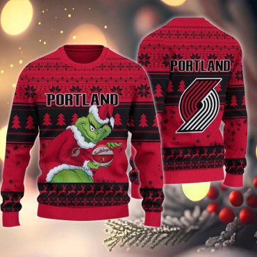 Portland Trail Blazers Grinch Stolen Ugly Christmas Sweater
