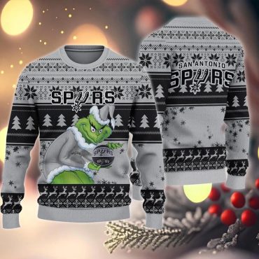 San Antonio Spurs Grinch Stolen Ugly Christmas Sweater