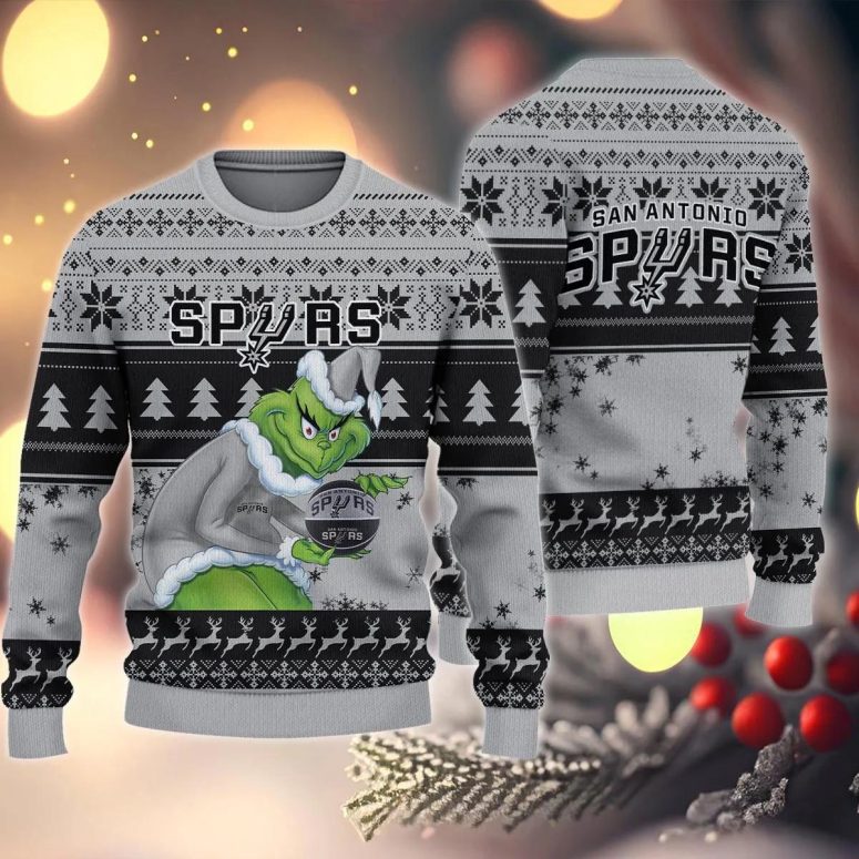San Antonio Spurs Grinch Stolen Ugly Christmas Sweater