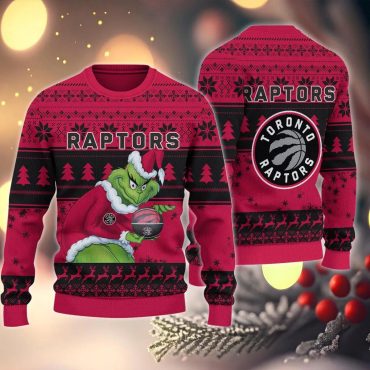 Toronto Raptors Grinch Stolen Ugly Christmas Sweater