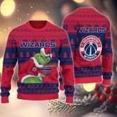Washington Wizards Grinch Stolen Ugly Christmas Sweater