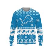 Detroit Lions Big Logo Ugly Christmas Sweater