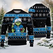 Detroit Lions Grinch Holiday Cheer Ugly Christmas Sweater - TeeUgly