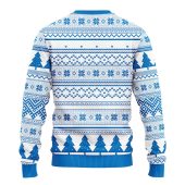 Detroit Lions Grinch Hug Ugly Christmas Sweater Back - TeeUgly