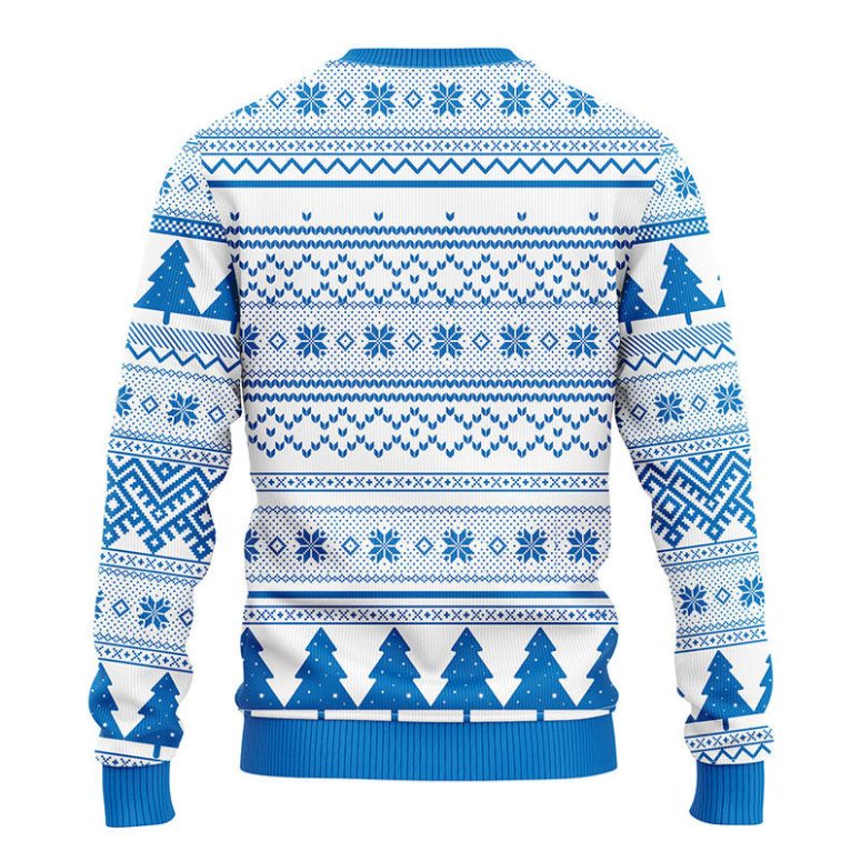 Detroit Lions Grinch Hug Ugly Christmas Sweater