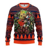 Edmonton Oilers Groot Hug Ugly Christmas Sweater