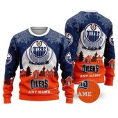 Edmonton Oilers Winter Wonderland Ugly Christmas Sweater
