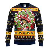 Florida Panthers 12 Grinch Xmas Day Ugly Christmas Sweater - TeeUgly