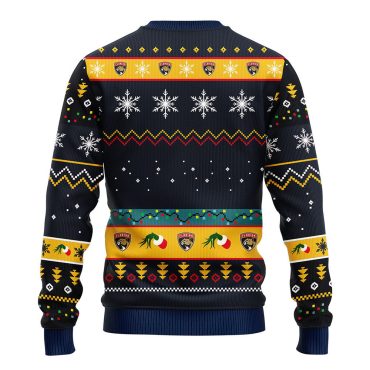 Florida Panthers 12 Grinch Xmas Day Ugly Christmas Sweater